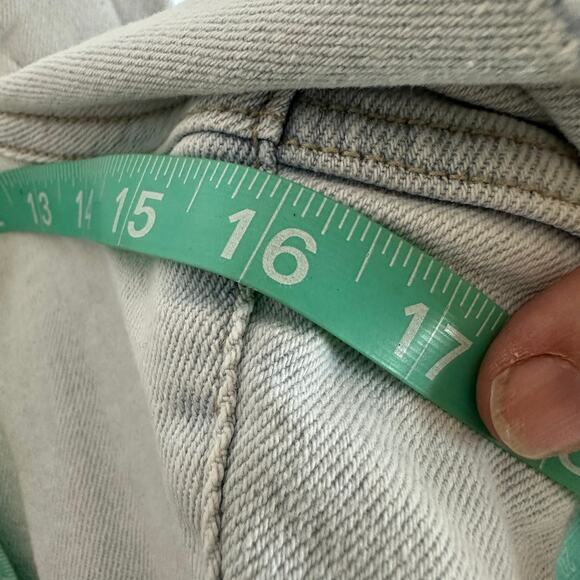 Ava & Viv Womens Shorts Cutoff high rise Midi Light Wash Pockets Western Plus Sz - Picture 11 of 13